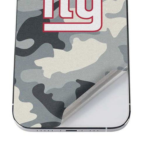 NFL New York Giants Camo iPhone 12 Pro Max Skin